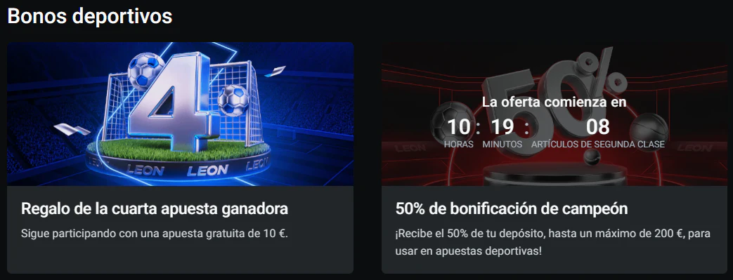 Leon Casino promociones de casino y apuestas deportivas